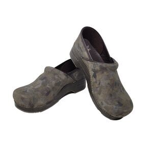 Dansko Professional Suede Camo Shoes Women's Size Eur 42 US 11 NWOB